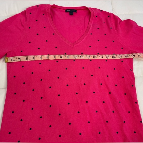 Tommy Hilfiger Pink Polka Dot Sweater - Picture 6 of 10